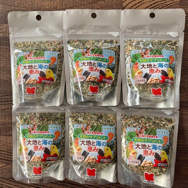 黒瀬ペットフード 自然派宣言 大地と海の恵み 30g 6袋セット