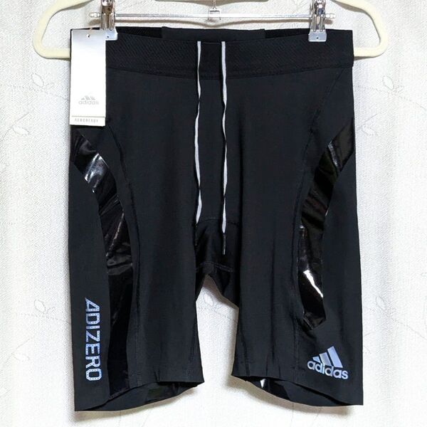 ■新品 adidas ADIZERO タイツ 黒XL レギンス 陸上 ランニング ショーツ アディダス アディゼロ■
