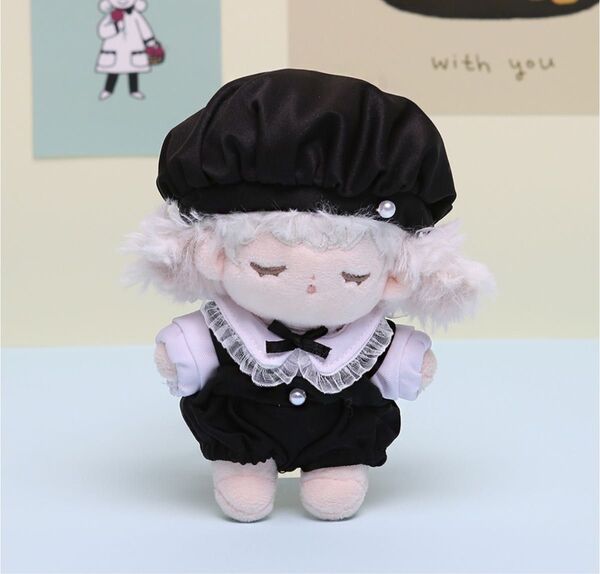 無属性 ぬいぐるみ ぬい服 10cm ブラウス&パンツセット