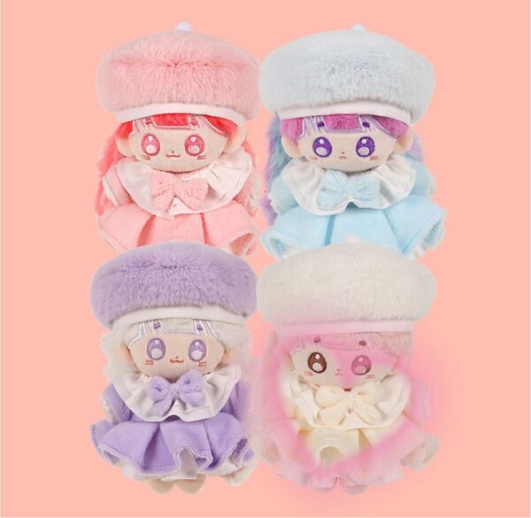 無属性 ぬいぐるみ ぬい服 10cm ホワイト