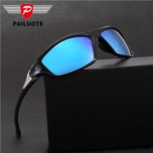 新品 送料込み ライディングメガネUV400 スポーツ ミラーサングラス青201679