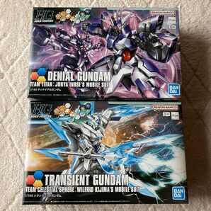 【未組立2セット】HGBF ディナイアルガンダム & トランジェントガンダム ガンダムビルドファイターズトライ