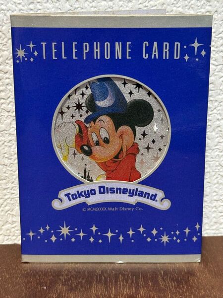 東京ディズニーランド テレフォンカード ミッキーマウス 魔法使い