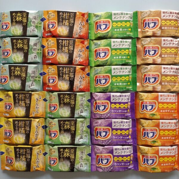 花王 炭酸力のバブ 入浴剤 8種類24個