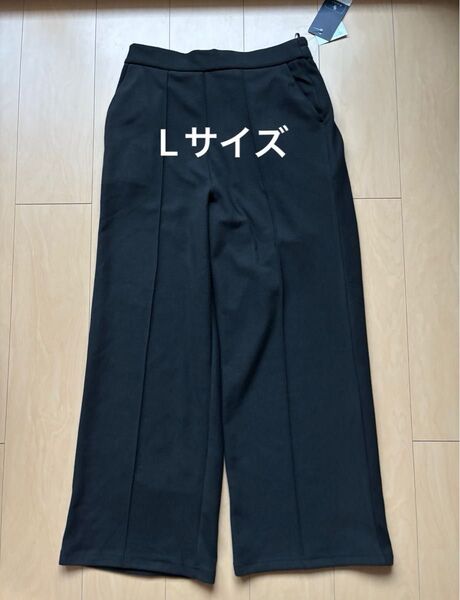 ワイドパンツ ブラック ウエストゴム Lサイズ アベイル Rag Out【新品・タグ付き】