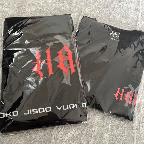 HANA ロゴフェイスタオル ロゴTシャツL セット オフィシャルグッズ