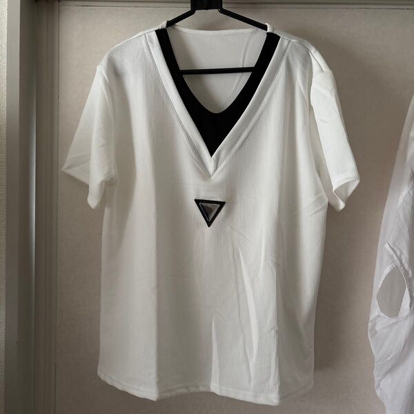 は 半袖Tシャツ カットソー ホワイト