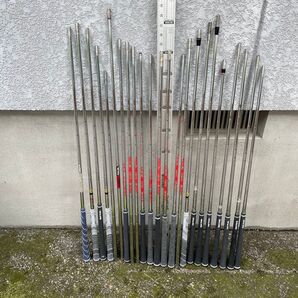 最終値下げゴルフクラブシャフトまとめ売り 23本 スチールシャフト modus、dynamicGold kbs n.s.pro