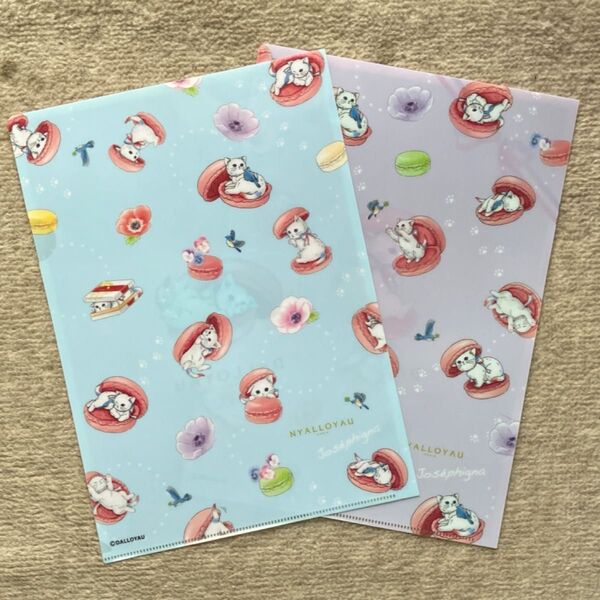 B ダロワイヨ ジョセフィーニャ 非売品 ファイル ピンク& パープル 2枚セット 新品未使用