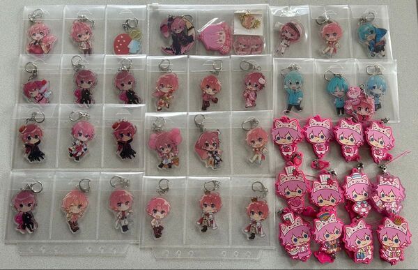 すとぷり ころん さとみ アクリルキーホルダー ラバーストラップ ミニアクリルスタンド 45点