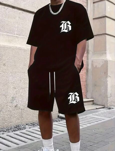【Bロゴ セットアップ】半袖シャツ ショートパンツ セットアップ