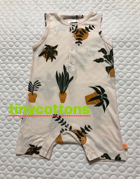 tinycottons ロンパース ノースリーブ サイズ6m (約70cm ) オーガニックコットン