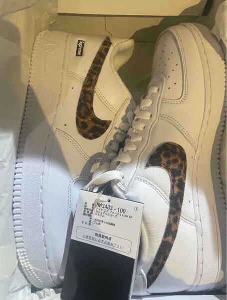 GOODENOUGH × Supreme × Nike Air Force 1 Low "White/Leopard" ナイキ