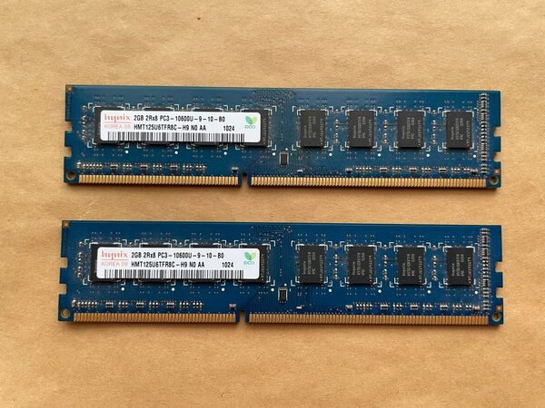 Hynix PC3-10600U(DDR3-1333)2GBx2枚組(合計4GB)デスクトップ用メモリ