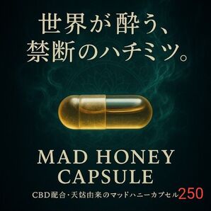 マッドハニー 大容量 250粒(アメリカ産CBD純度99%入り)