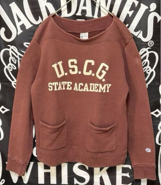 ★チャンピオン U.S.C.G.小文字ランタグ復刻ブラウントレーナー M