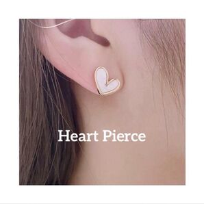 ハートピアス Heartpierce ホワイト ジュエリー アクセサリー