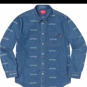 19SS Supreme Logo Denim Shirt