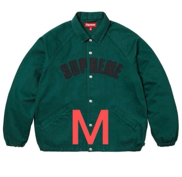 Supreme Arc Denim Coaches Jacket Green M デニム コーチジャケット