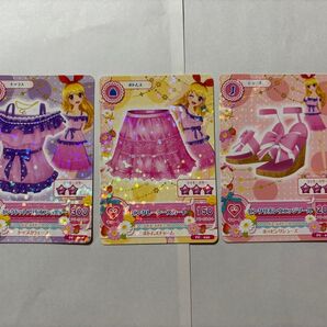 アイカツ PC ピンクドットフリルオフショルダーコーデ