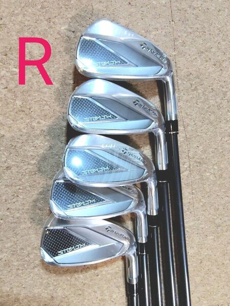 未使用ステルス アイアン5本セット / フレックス R / テンセイレッドTM60カーボンシャフト
