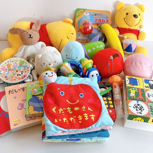 ベビー キッズ おもちゃ 知育玩具 20点 セット ぬいぐるみ アンパンマン すみっコぐらし 楽器 ミッキー ミッフィー