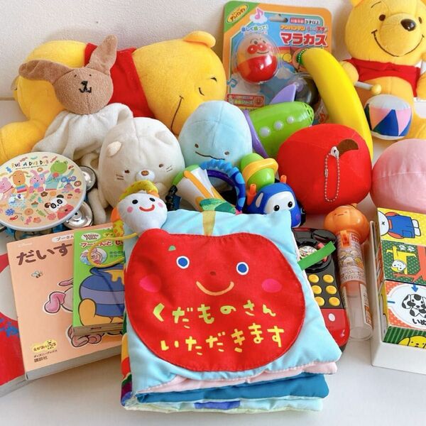 ベビー キッズ おもちゃ 知育玩具 20点 セット ぬいぐるみ アンパンマン すみっコぐらし 楽器 ミッキー ミッフィー