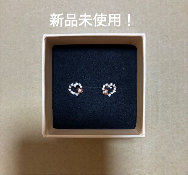 ピアス キャッチピアス スタッドピアス シルバー925 スターリングシルバー ハート ピンクゴールド