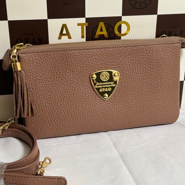 【新品・未使用】ATAO アタオ ブーブー アーモンド ショルダーバッグ 財布 ポシェット