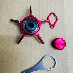 24STEEZ スタードラグ&オイルインジェクションキャップ レッド