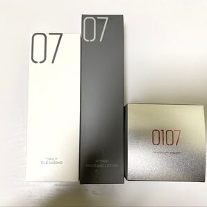 0107 デイリークレンジング、化粧水、プレミアムクリーム