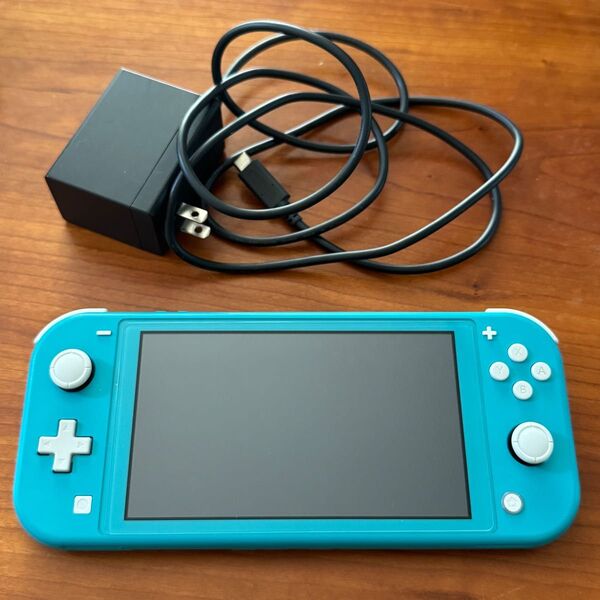 ジャンク Nintendo Switch Lite ターコイズ ニンテンドースイッチ ライト 本体 充電器