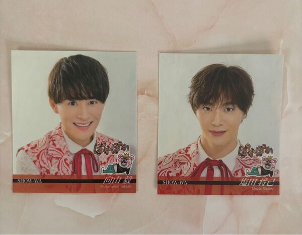 SHOW-WA (向山毅・塩田将己) ぽかぽかステッカー2枚セット