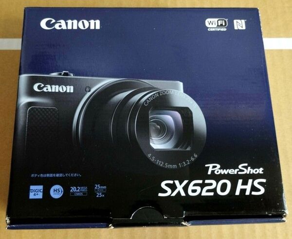 送料無料 美品 Canon PowerShot SX620 HS ブラック 25倍 光学ズーム デジカメ コンデジ 動作確認済み