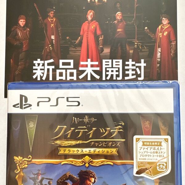 PS5 ハリー・ポッター クイディッチ チャンピオンズ デラックスエディション コード特典付き ポストカード付き 新品未開封!