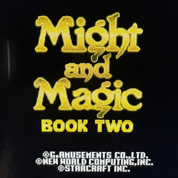スーパーファミコンソフト Might and Magic II マイト&マジック BOOKⅡ 作動確認、除菌清掃済み!
