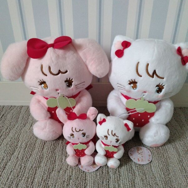 mikko characters いちご BIGぬいぐるみ マスコット ムース キャミー