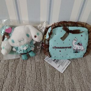 最終お値下げ サンリオ チョコミント シナモン マスコット ポーチ