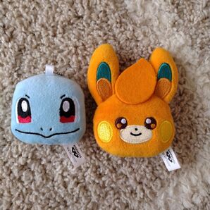 ポケモン プライズ ボールチェーン付 フェイスぬいぐるみ マスコット ゼニガメ パモ