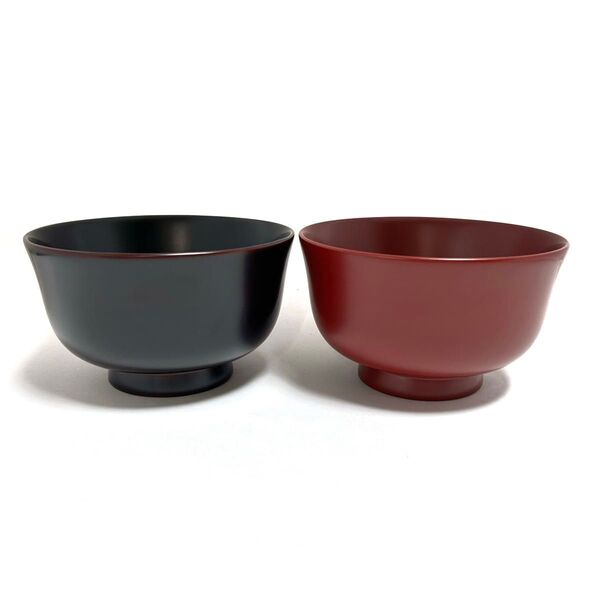 白木屋 漆器 木製本漆塗 夫婦椀 (古代朱・ため)