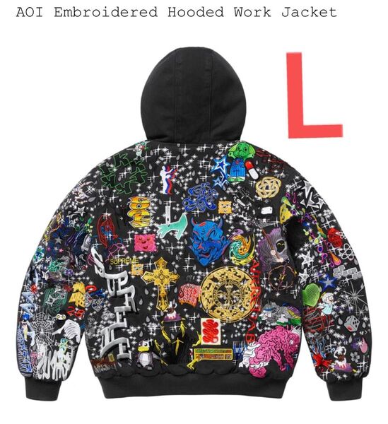 supreme AOI Embroidered Hooded Work Jacketシュプリーム フーデッドワークジャケット