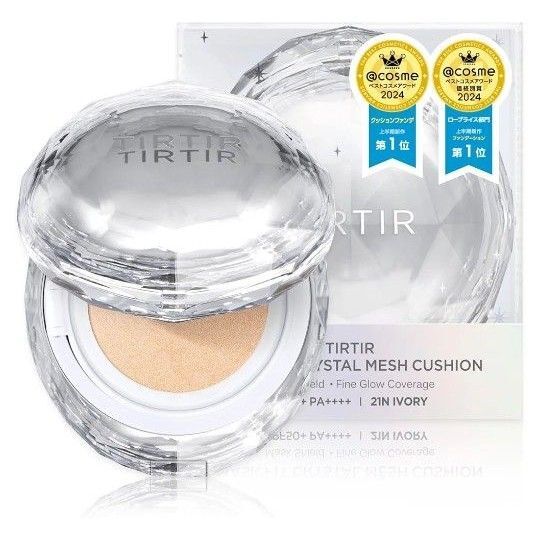 TIRTIR ティルティル マスクフィット クリスタル メッシュクッション 21N アイボリー