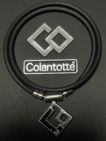 コラントッテ TAO ネックレス AURA ブラック×シルバー Lサイズ(47cm) Colantotte スポーツネックレス