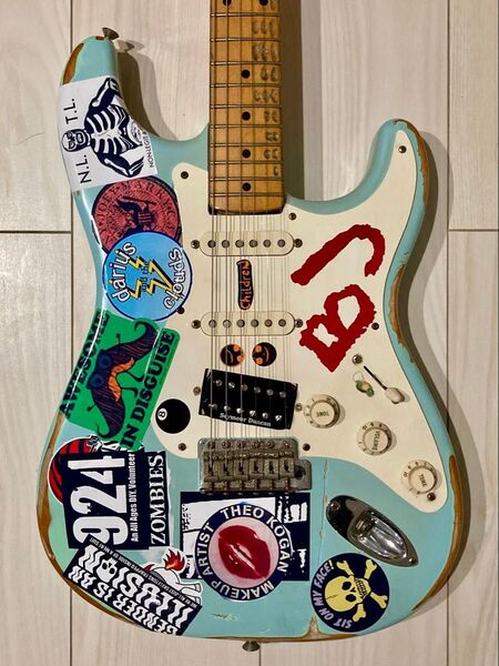 Greenday ビリージョー ギターステッカー エレキギター