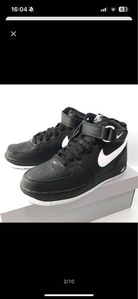 Nike Air Force 1 Mid ブラック/ホワイト 27センチ