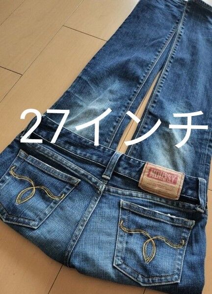MOUSSY 27インチ パウダースキニーデニム