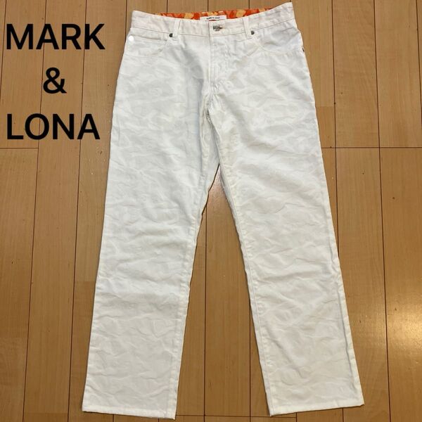 MARK&LONA マークアンドロナ パンツ メンズ カモフラ ホワイト M