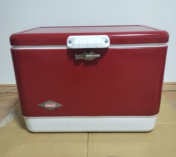 【中古・美品】コールマン 54QT スチールベルトいクーラー