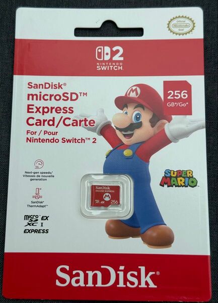SanDisk microSD Express Card 256GB for Nintendo Switch2 新品未開封品
