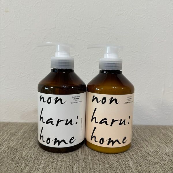 non haru : home ノンシリコン シャンプー トリートメント 各400ml